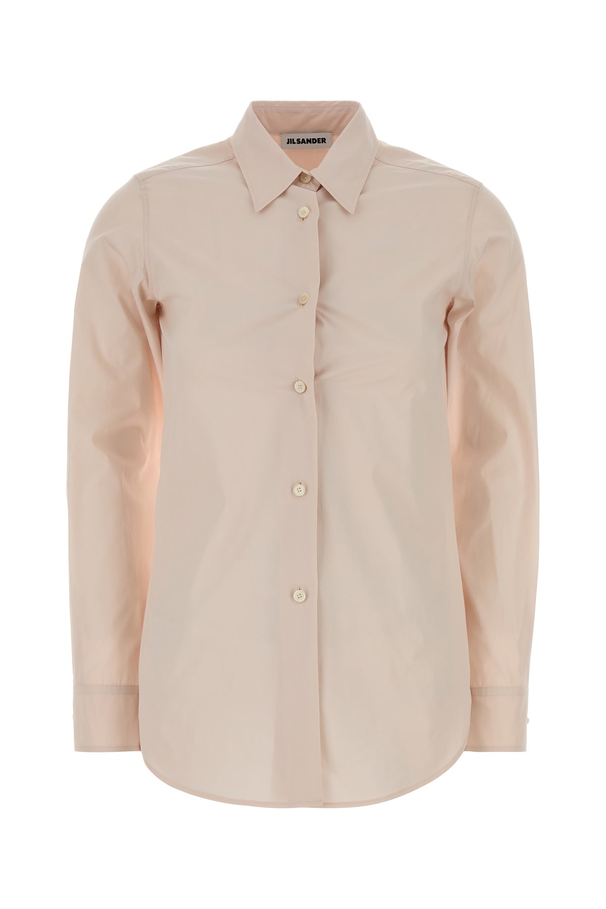 Jil Sander Camicia in popeline rosa chiaro