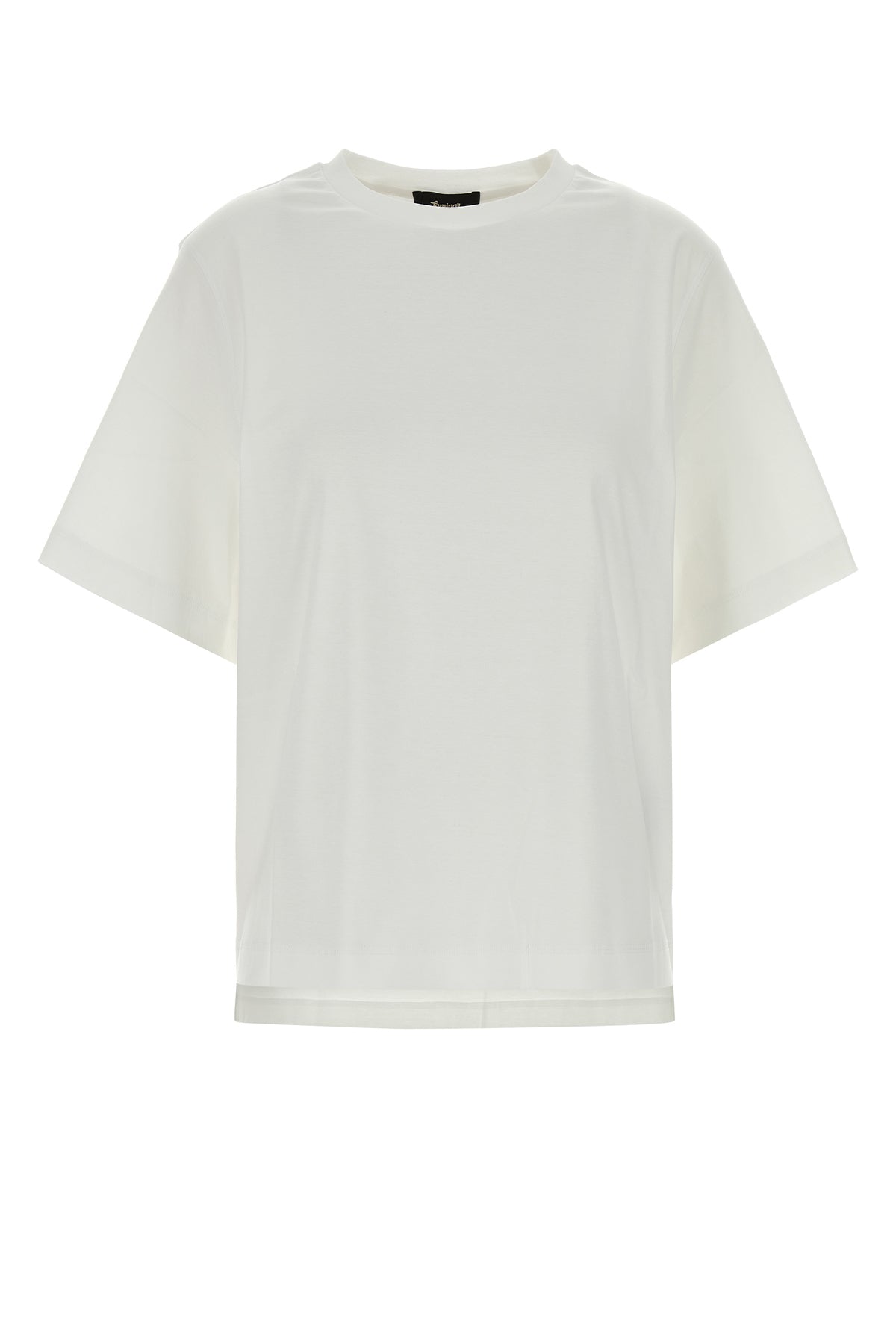 HERNO LAMINAR T-shirt oversize in cotone bianco