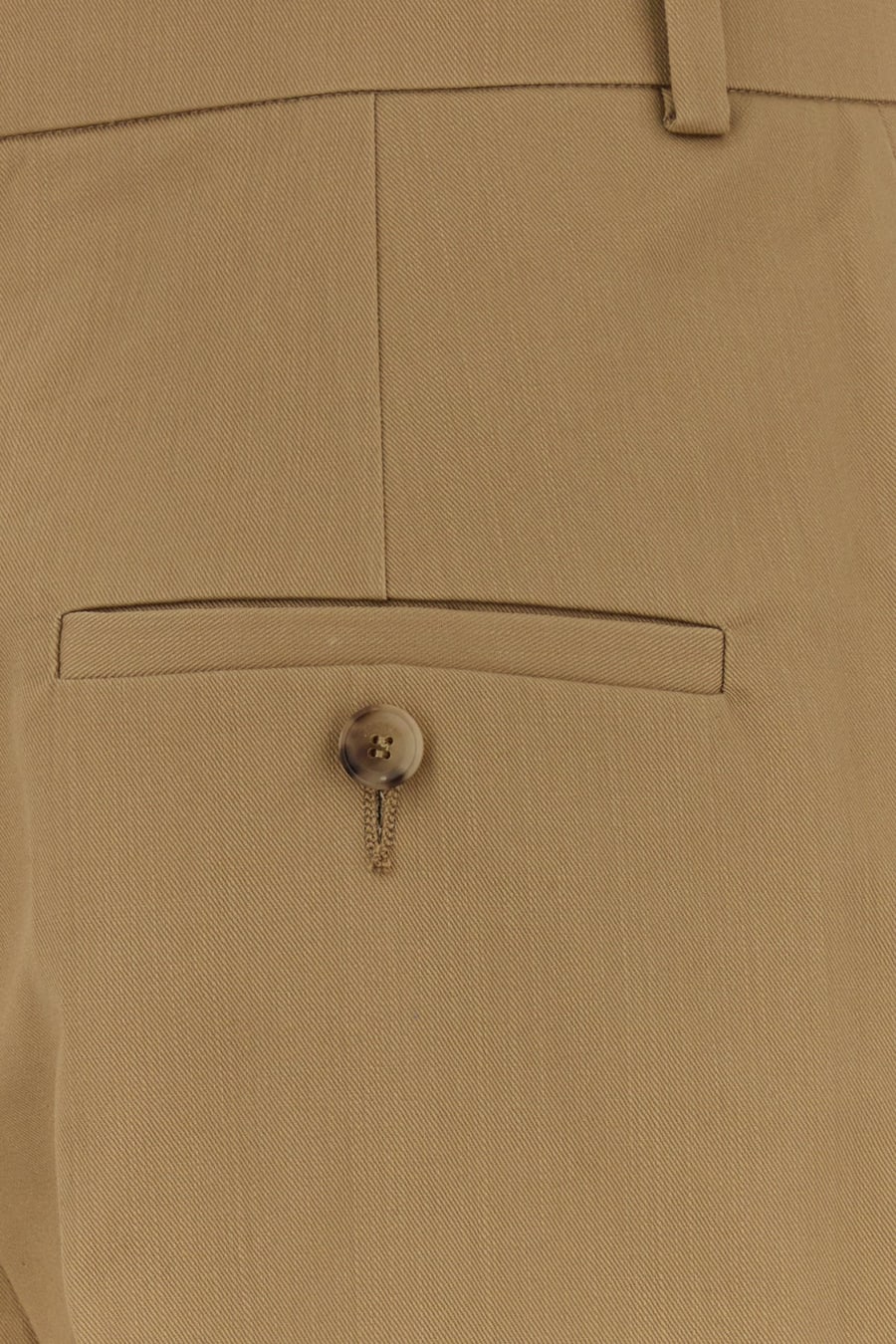 Moschino Pantalone in cotone cammello, view 3