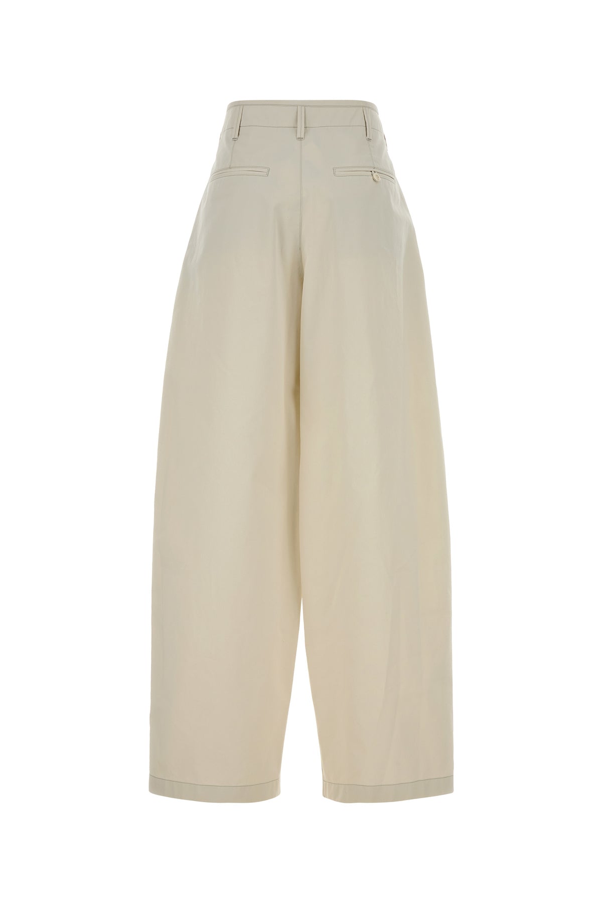 Lemaire Pantalone dalla gamba ampia in cotone avorio, view 2