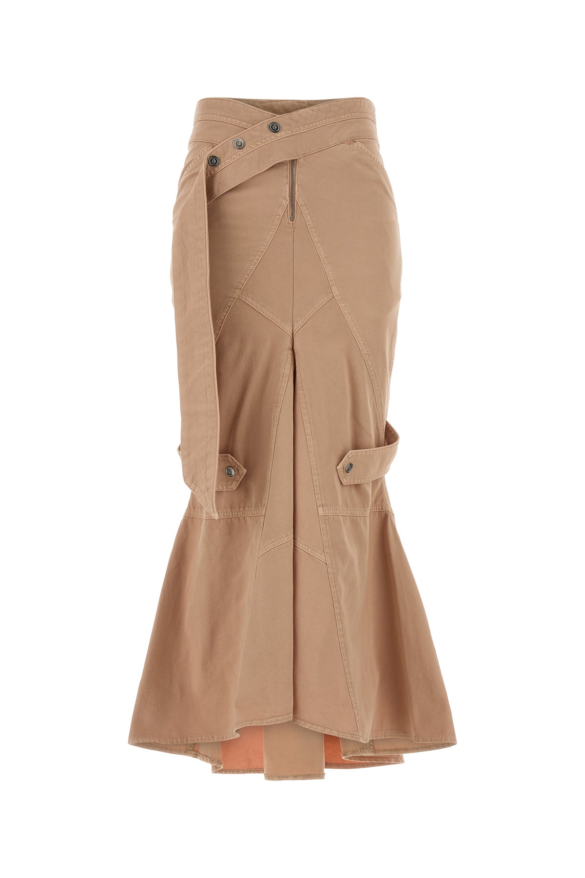 BLUMARINE Gonna in denim rosa chiaro