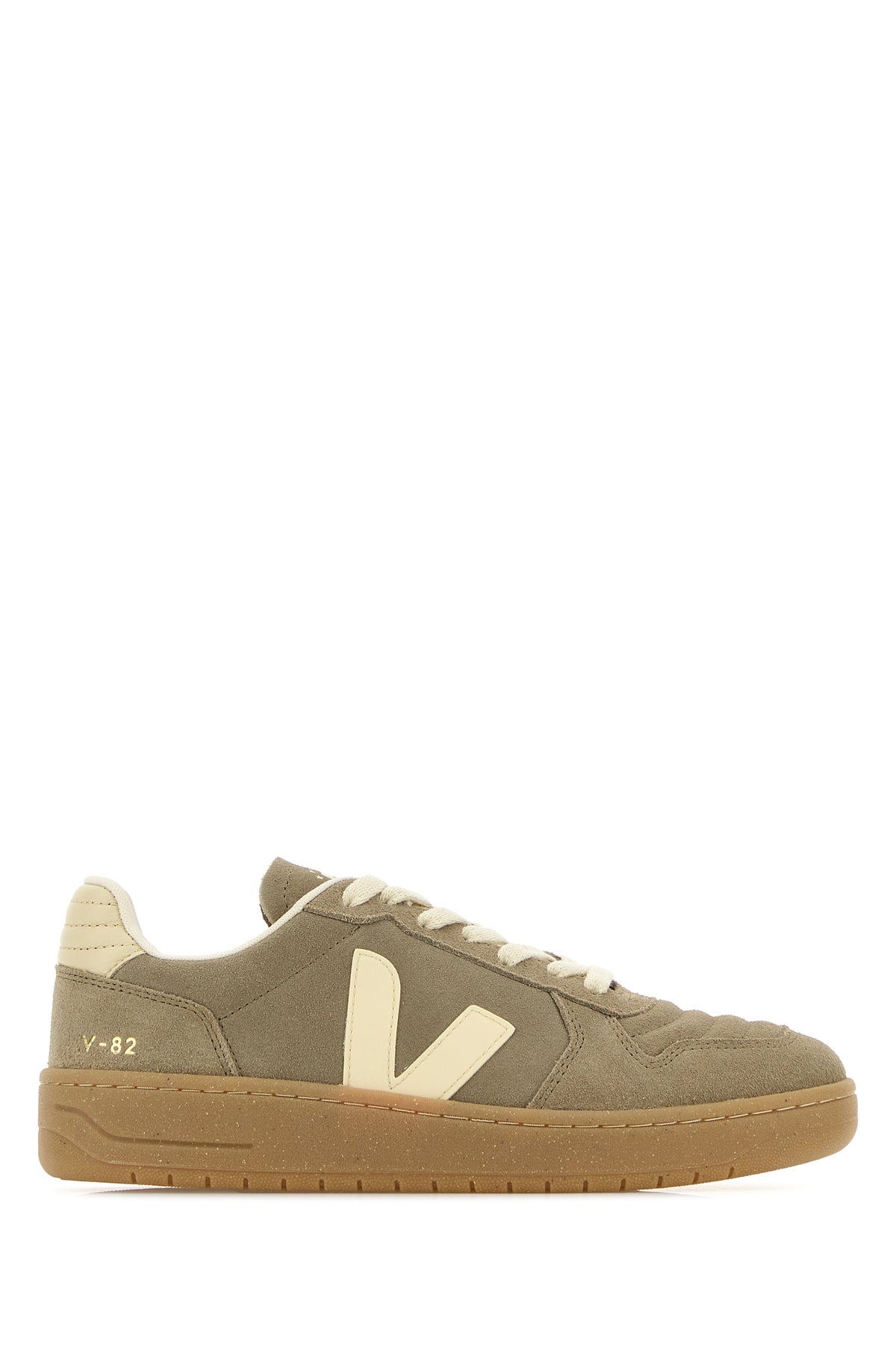 VEJA Sneakers V-82 in pelle scamosciata tortora