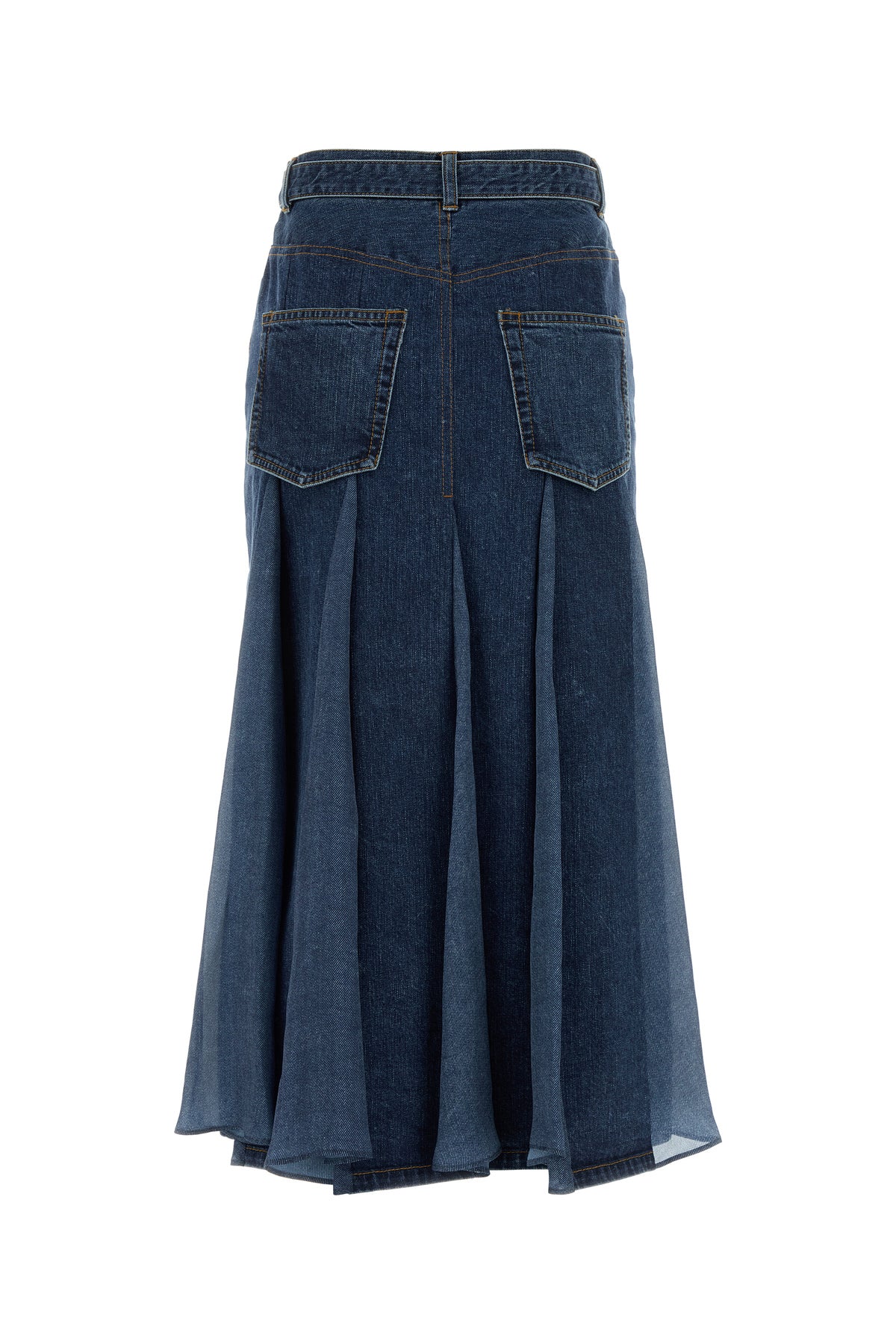 SACAI Gonna in denim, view 2