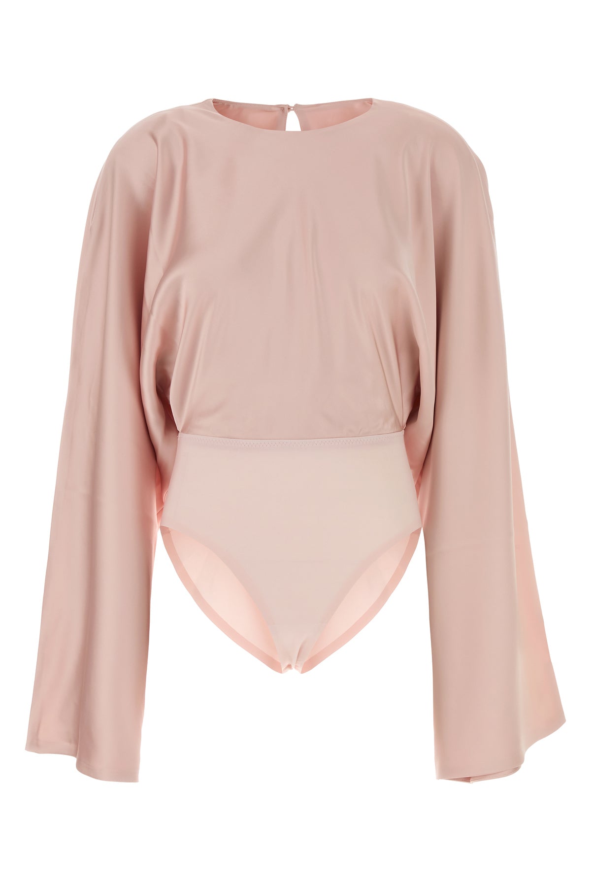 NORMA KAMALI Body in raso rosa