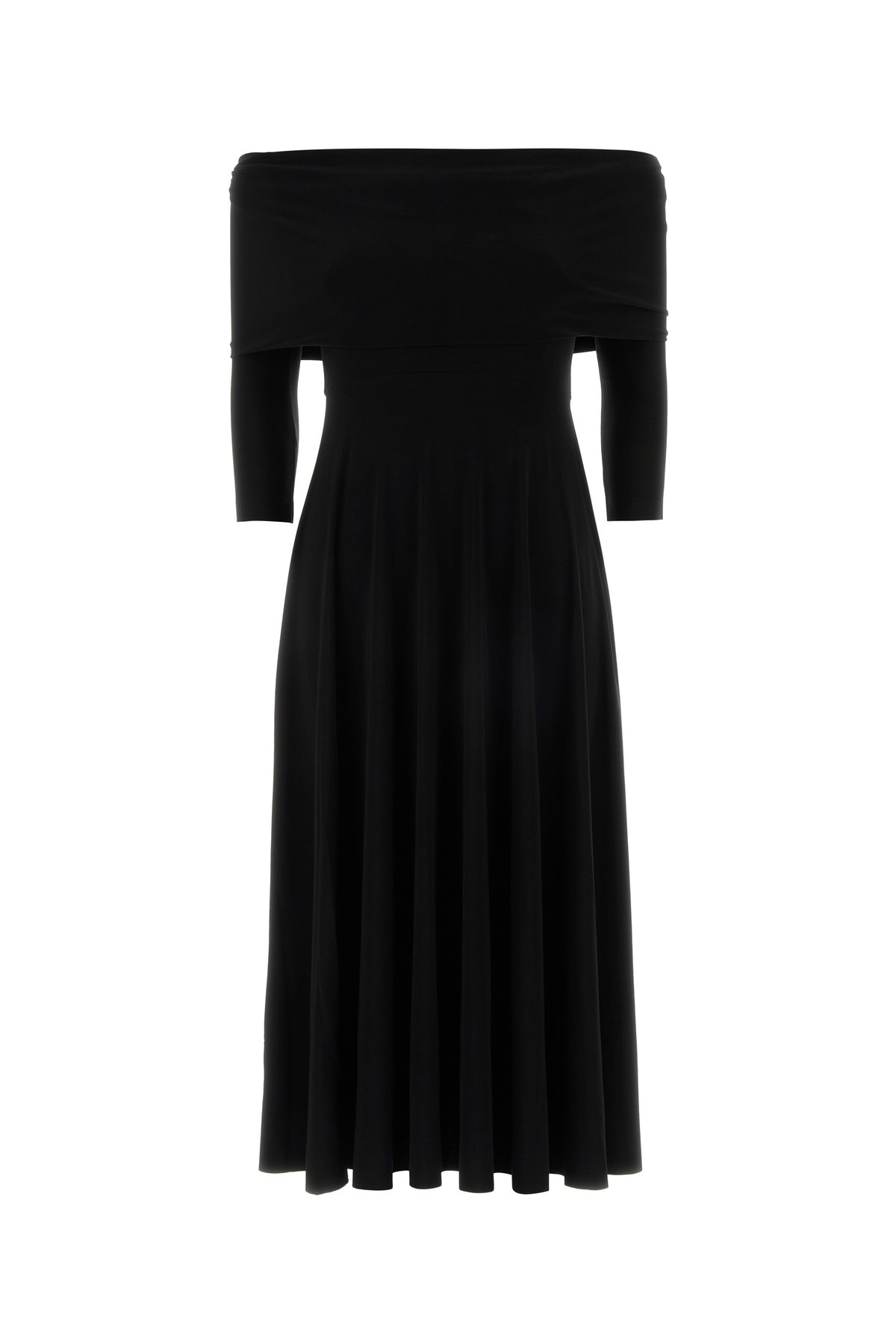 NORMA KAMALI Abito in jersey nero