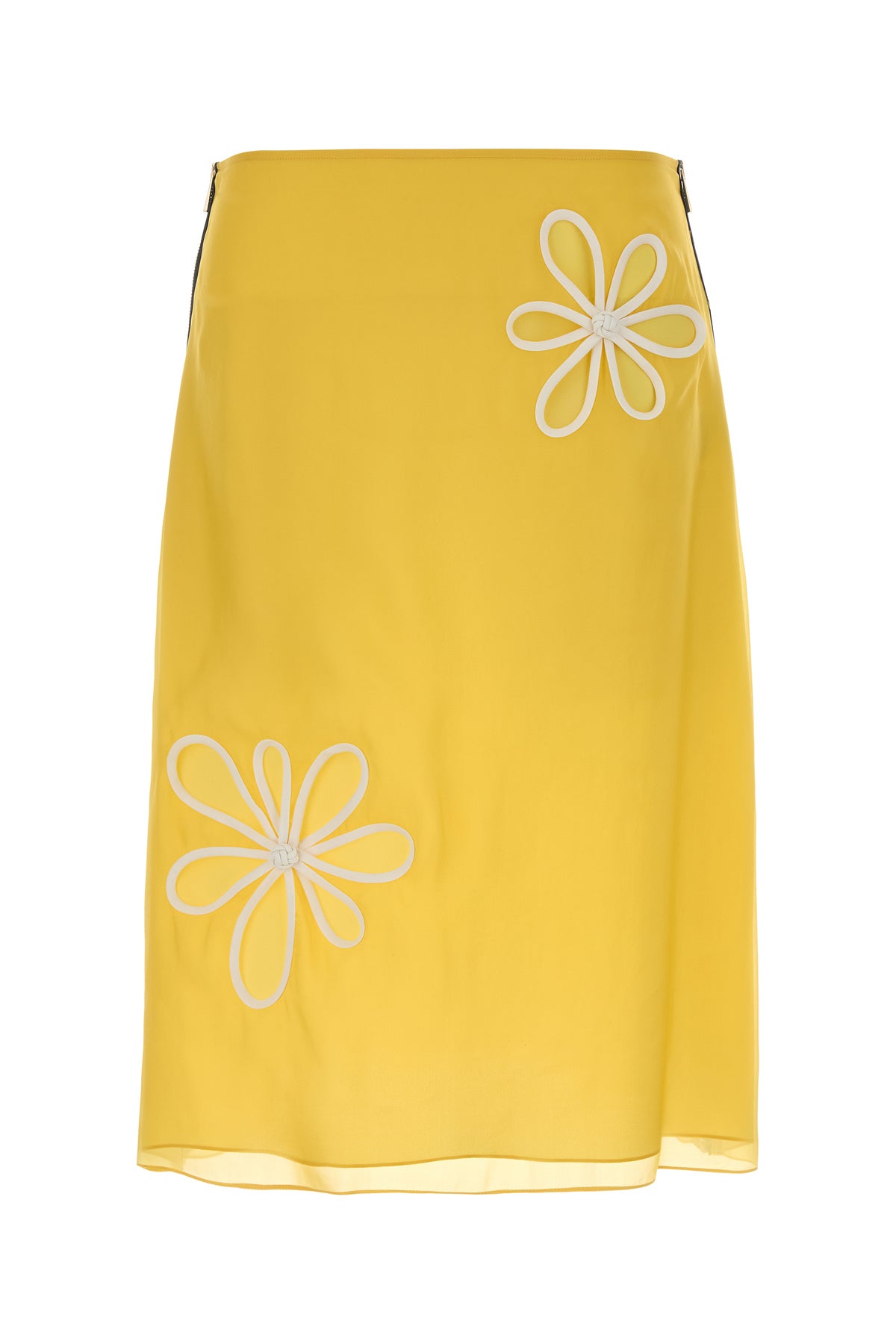 Fendi Gonna in organza gialla