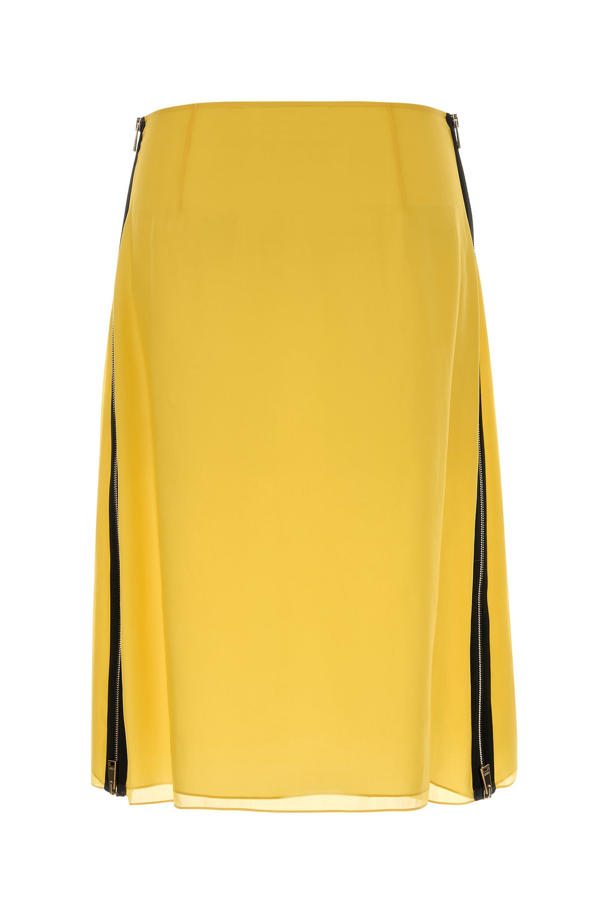 Fendi Gonna in organza gialla, view 2