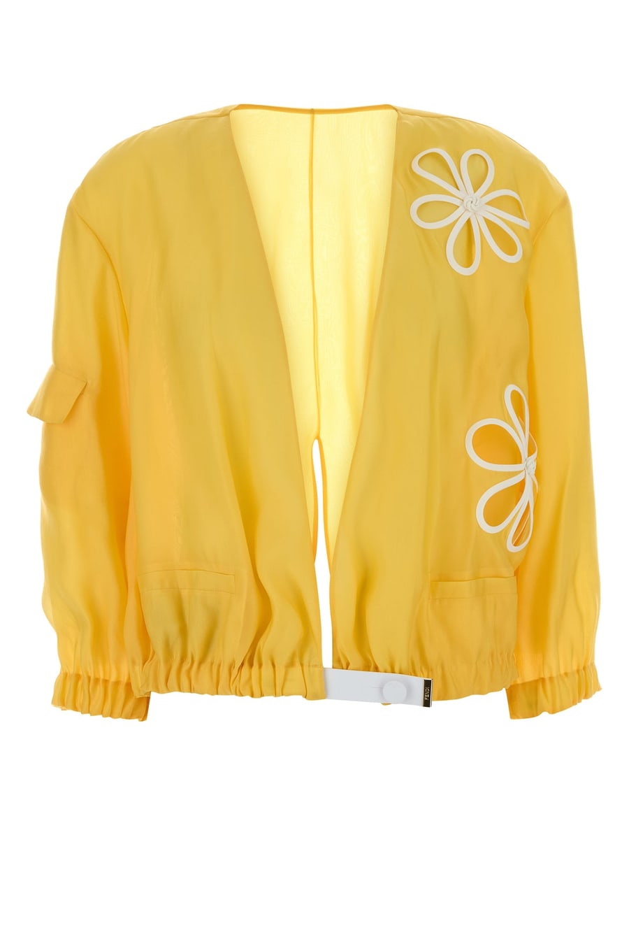 Fendi Giubbino in organza gialla