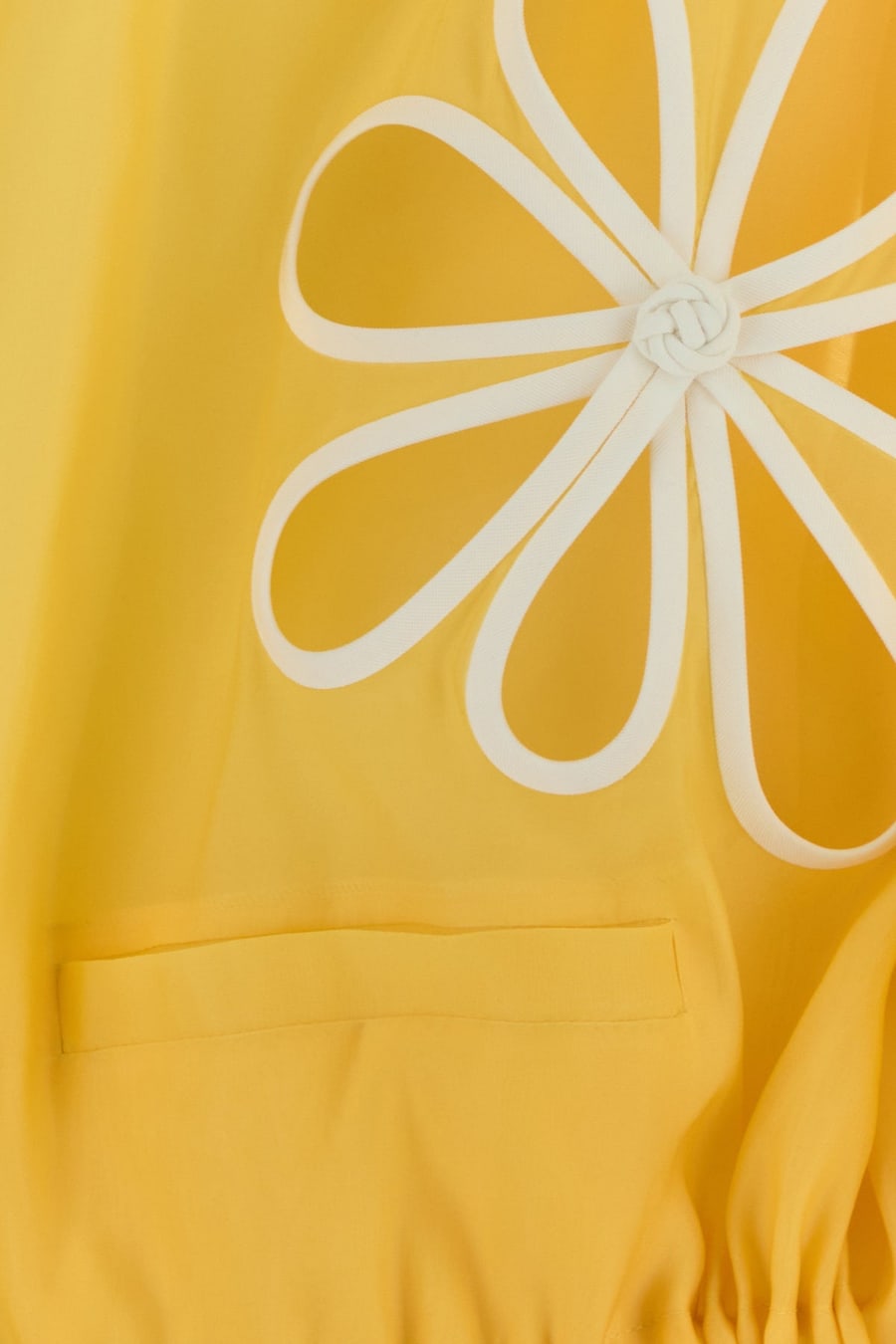 Fendi Giubbino in organza gialla, view 5