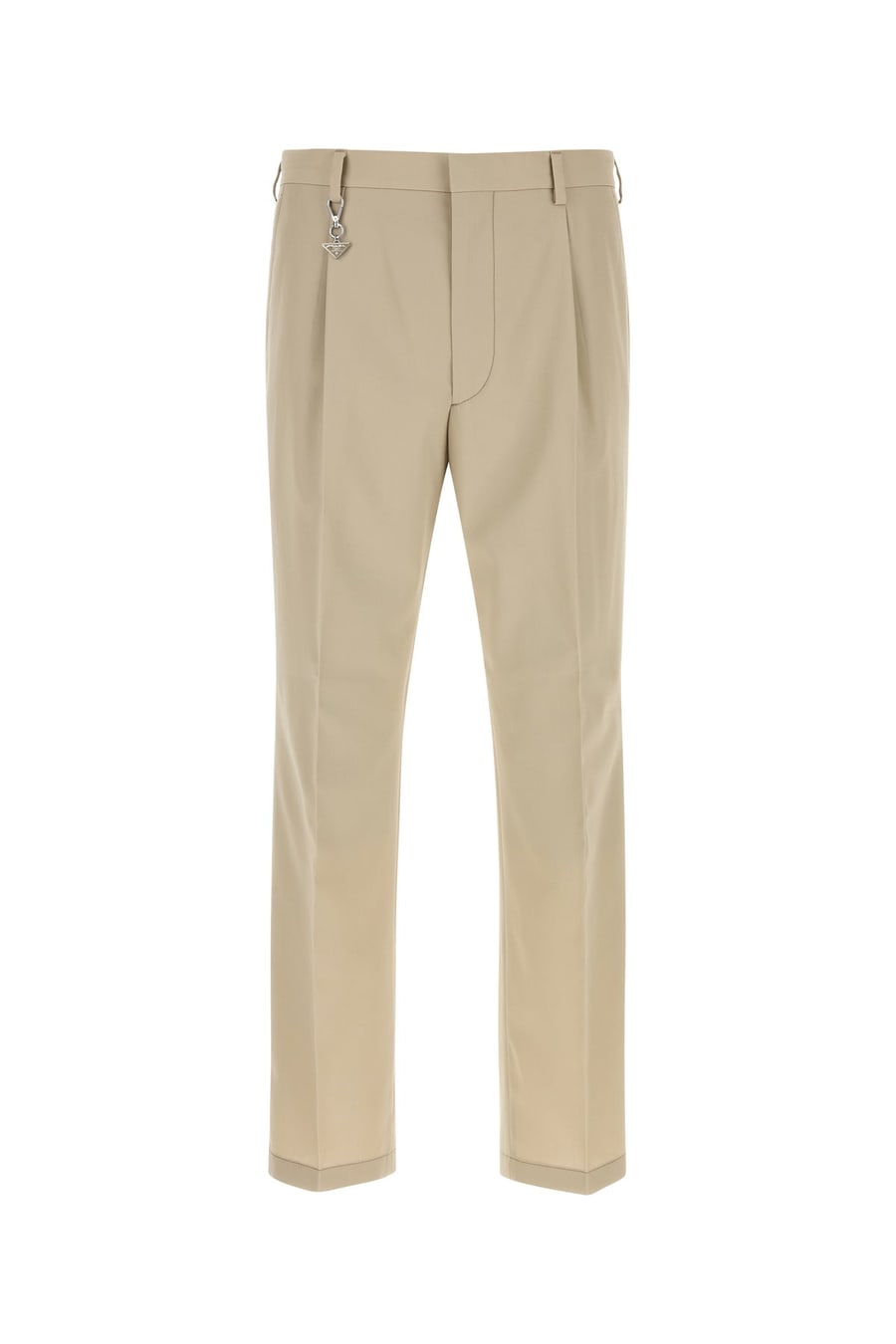 Prada Pantalone in cotone sabbia