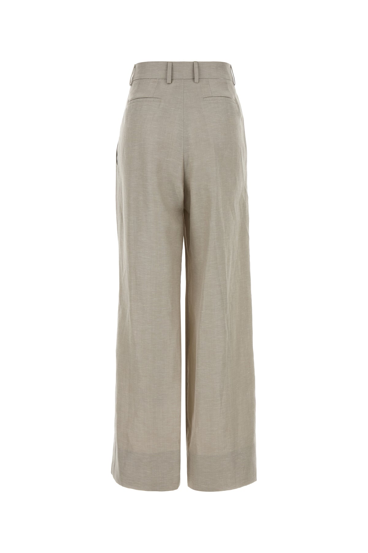 PT Torino Pantalone Frankie dalla gamba ampia in twill sabbia, view 2