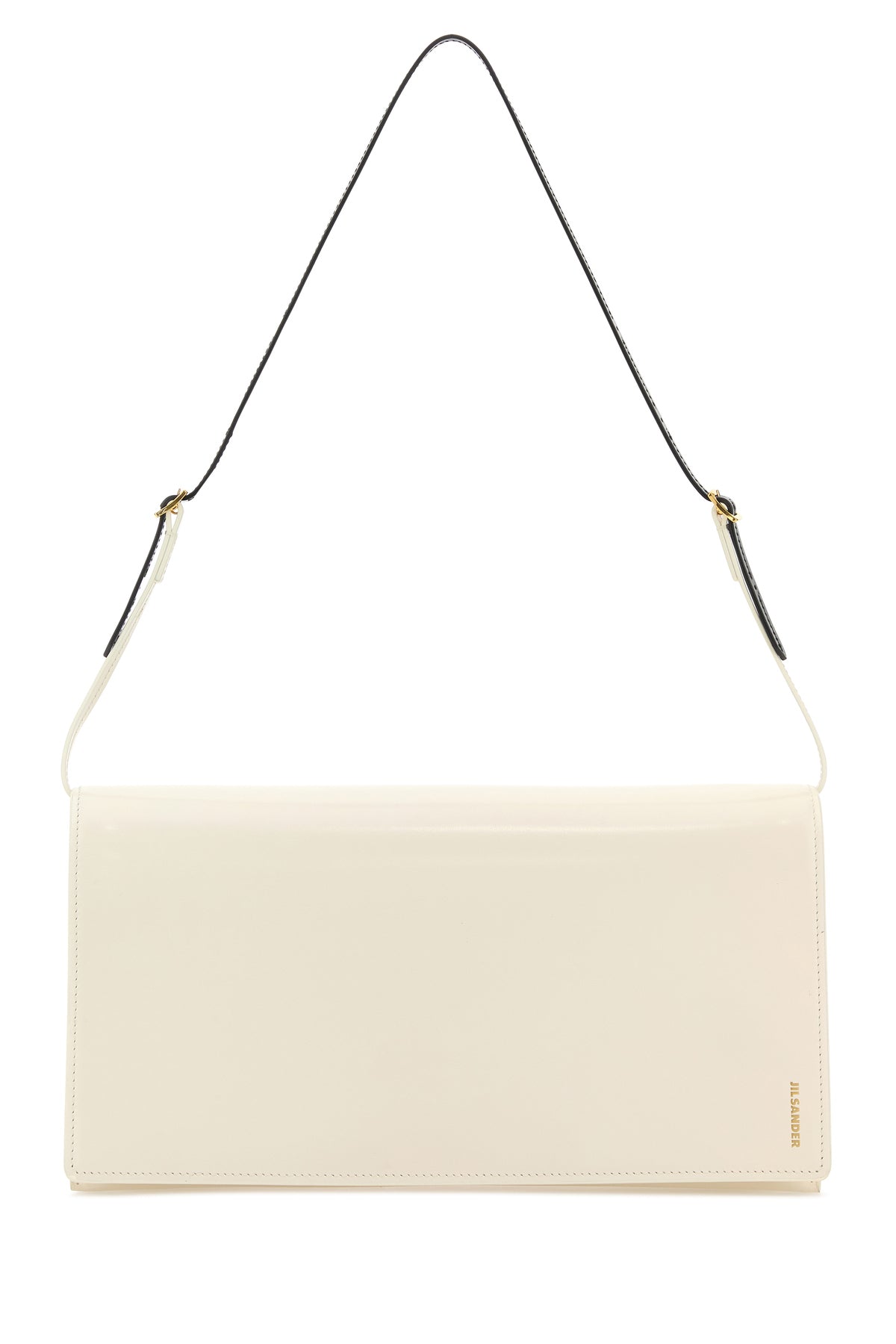 Jil Sander Borsa a spalla File media in pelle bianca