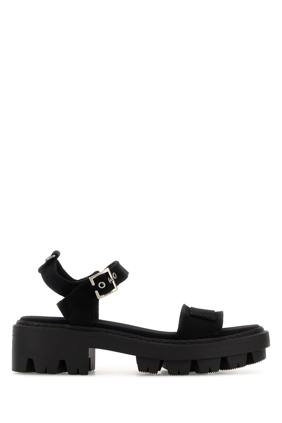 Prada Sandali in tela nera