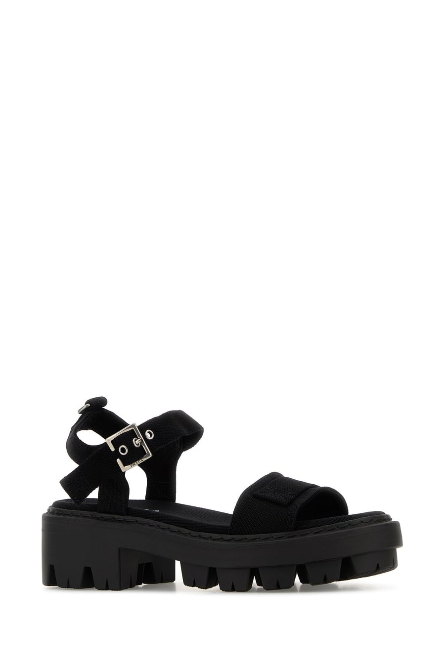 Prada Sandali in tela nera, view 2