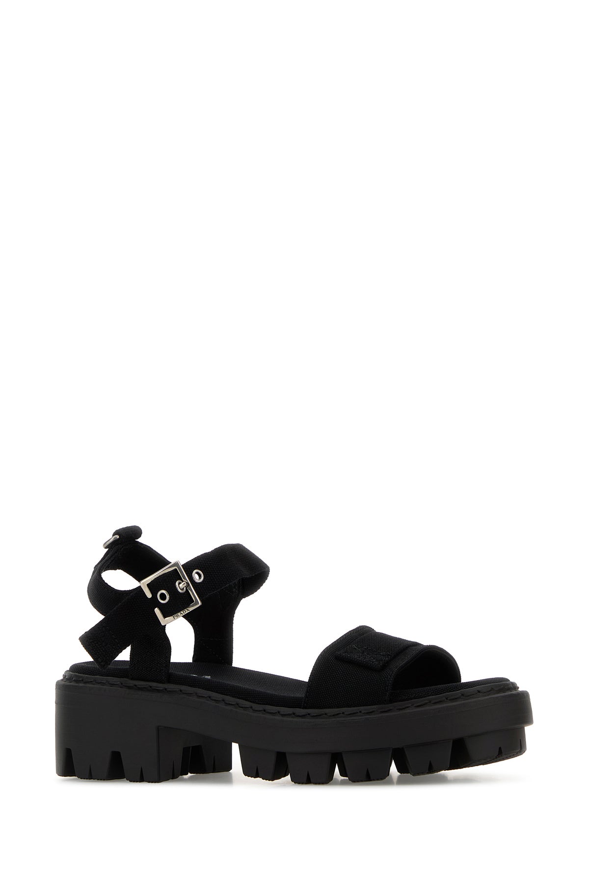 Prada Sandali in tela nera
