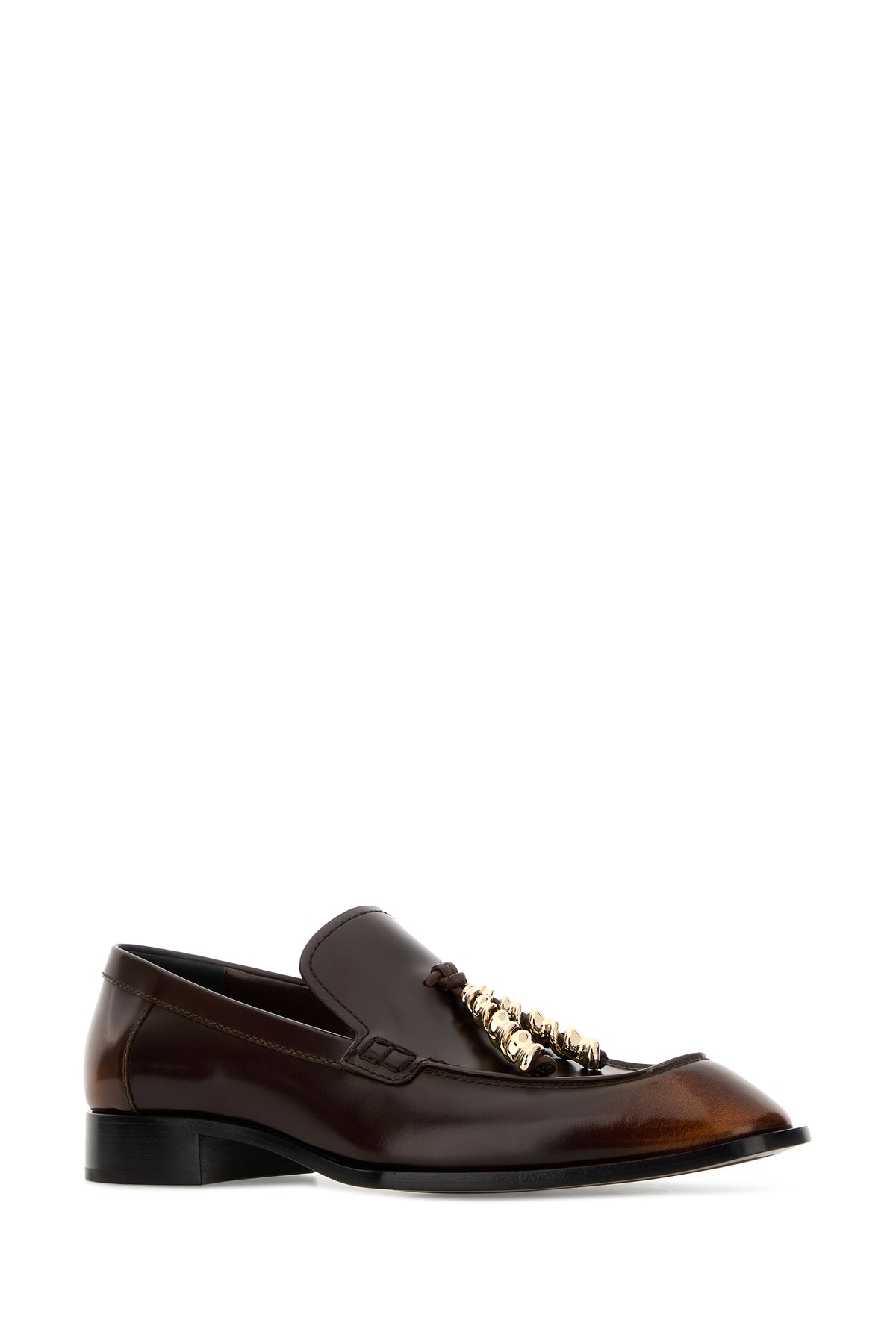 Loewe Mocassini Edge in pelle cioccolato, view 2