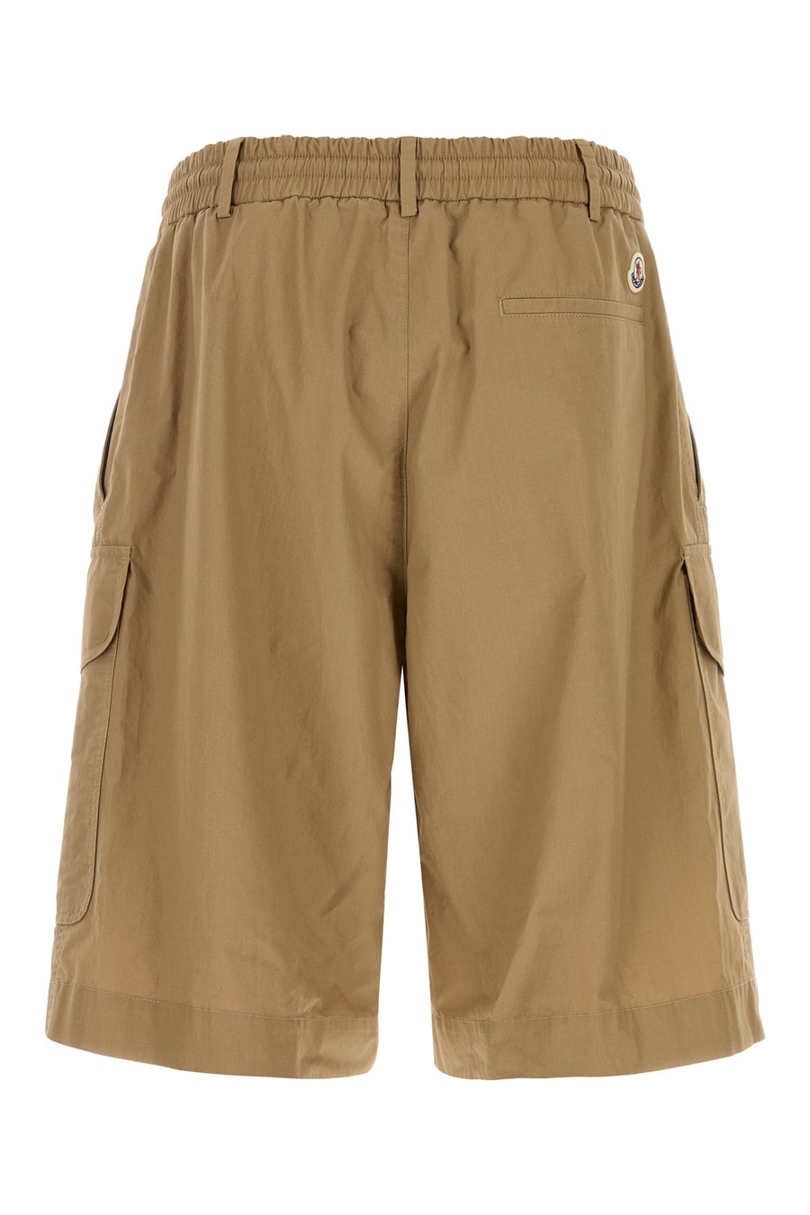 Moncler Bermuda in cotone biscotto, view 2