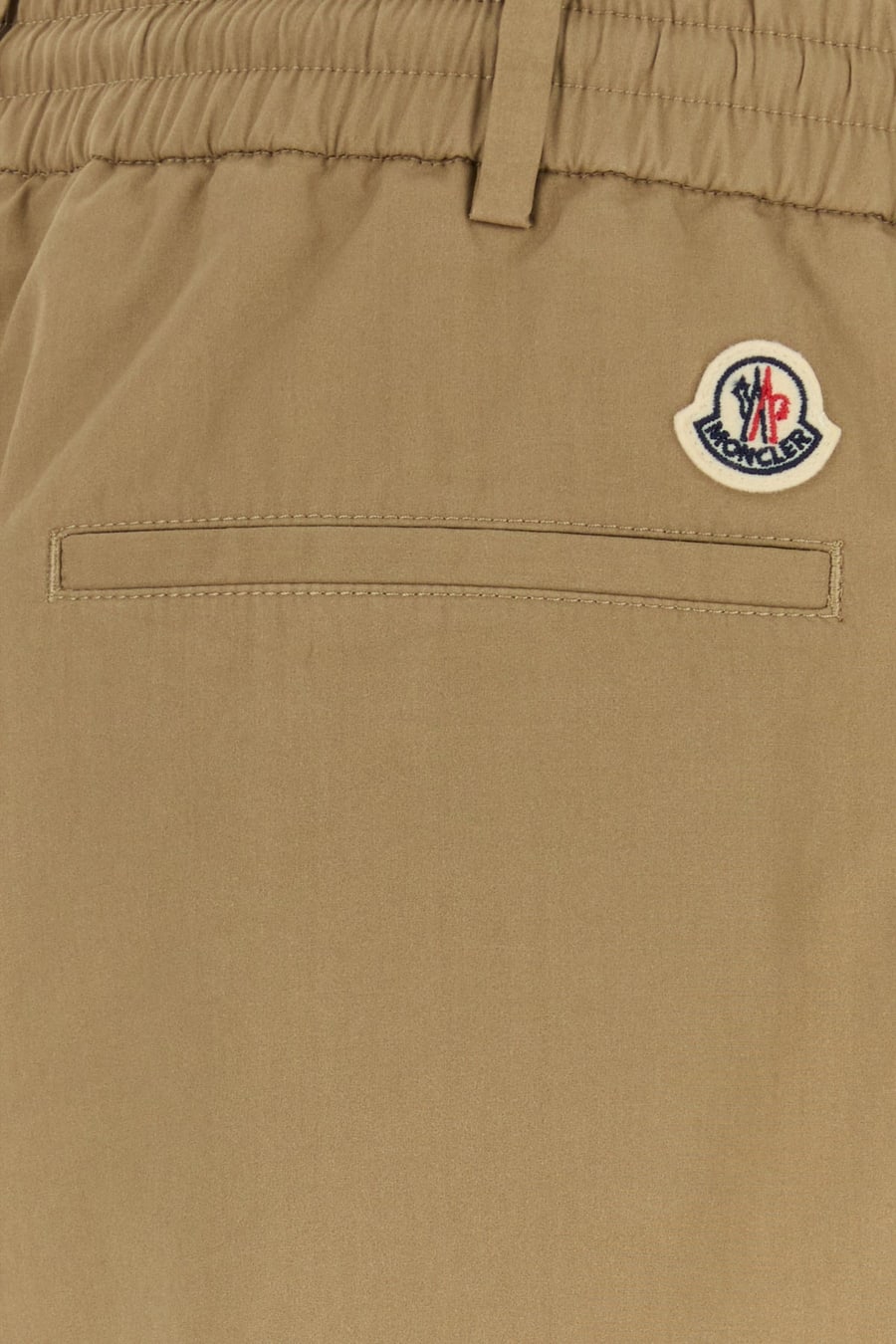 Moncler Bermuda in cotone biscotto, view 3
