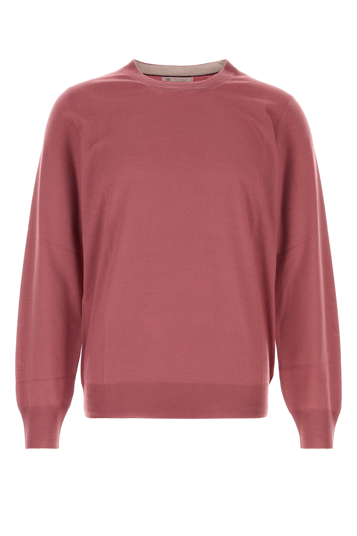 Brunello Cucinelli Maglione in misto lana rosa scuro
