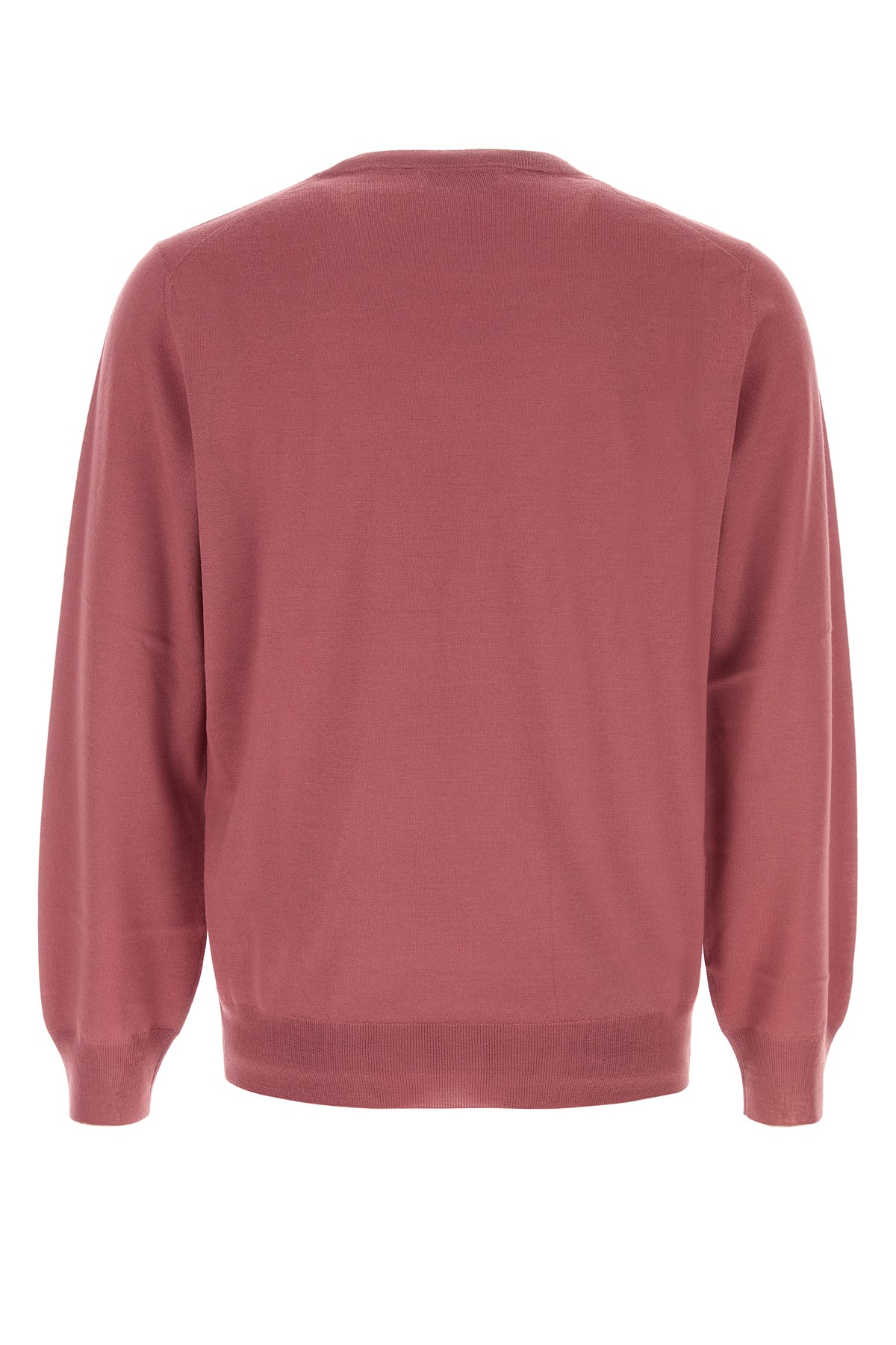 Brunello Cucinelli Maglione in misto lana rosa scuro, view 2