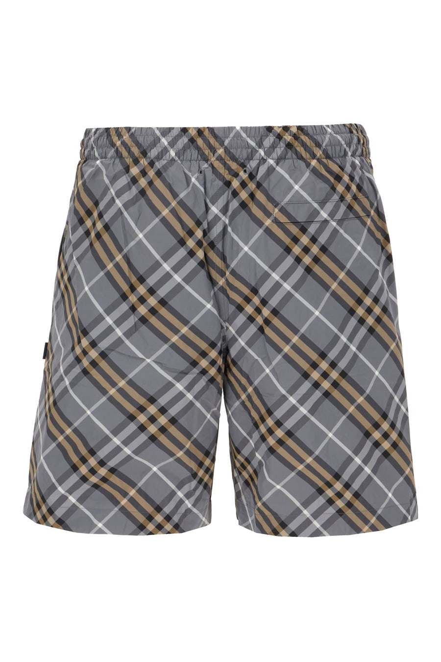 Burberry Bermuda mare in nylon stampato, view 2