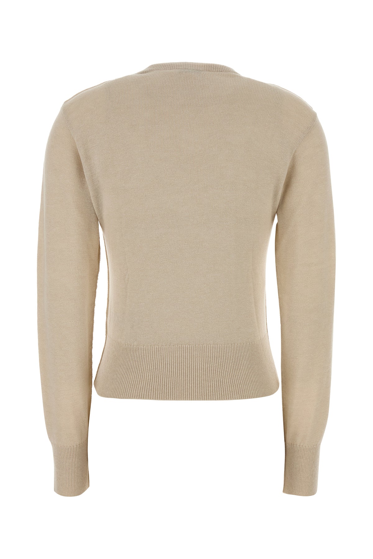 Burberry Maglione in misto lana sabbia, view 2