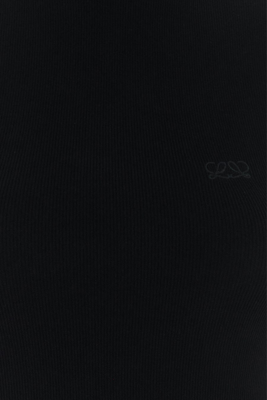 Loewe Top in maglia nera, view 3