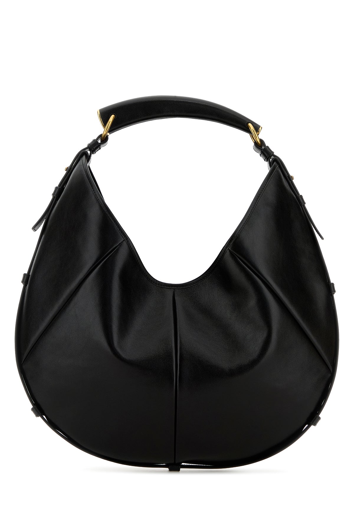 Saint Laurent Borsa a spalla Mombasa media in pelle nera