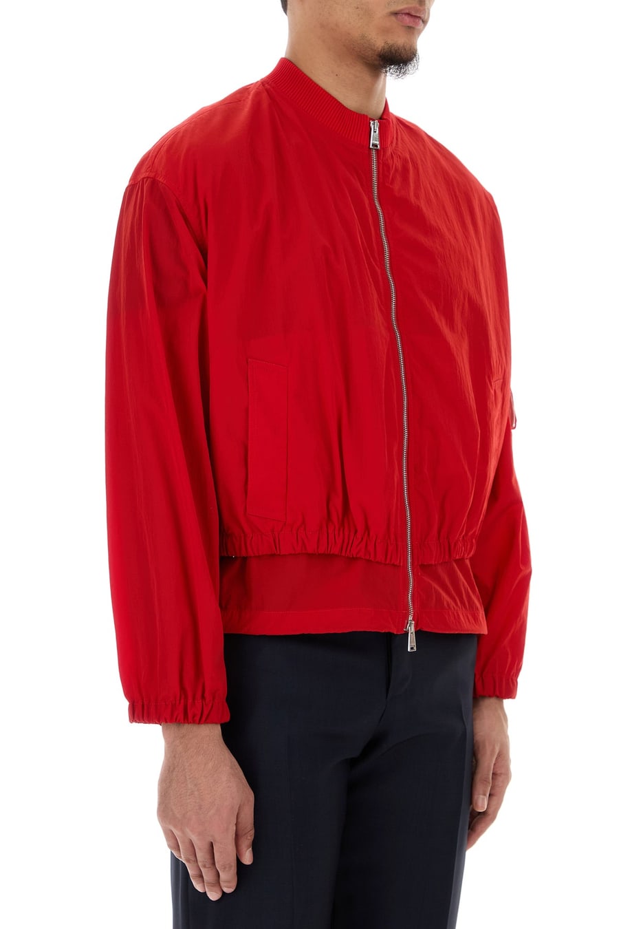 Fendi Bomber in nylon rosso, view 3