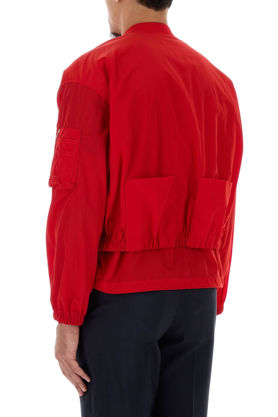 Fendi Bomber in nylon rosso, view 4