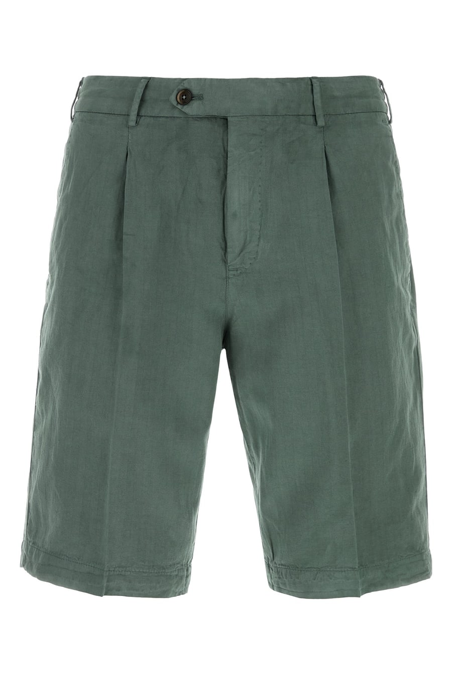 PT Torino Bermuda in misto lyocell verde