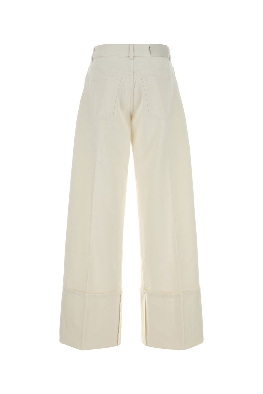 Givenchy Jeans dalla gamba ampia in denim bianco, view 2