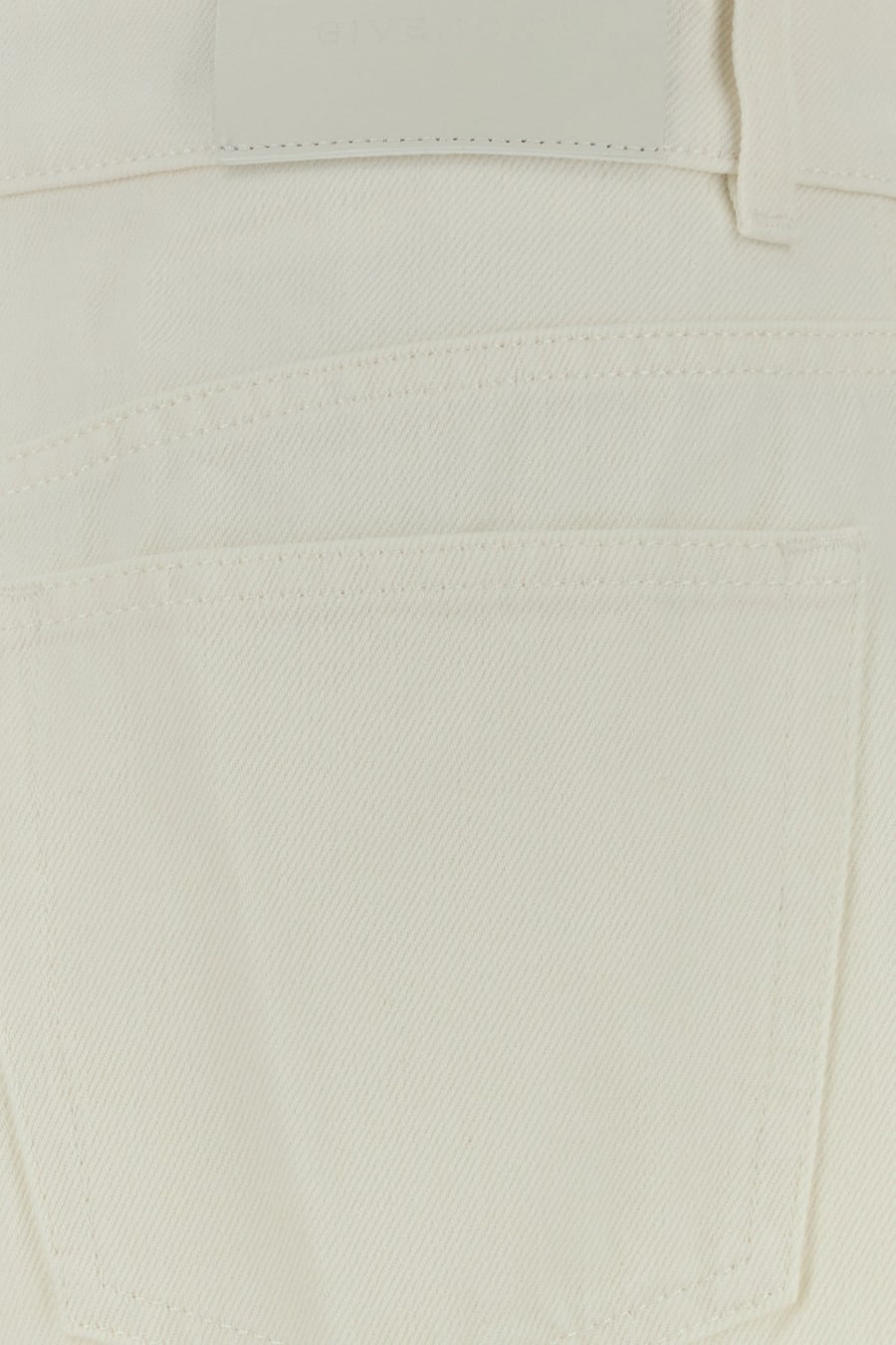 Givenchy Jeans dalla gamba ampia in denim bianco, view 3