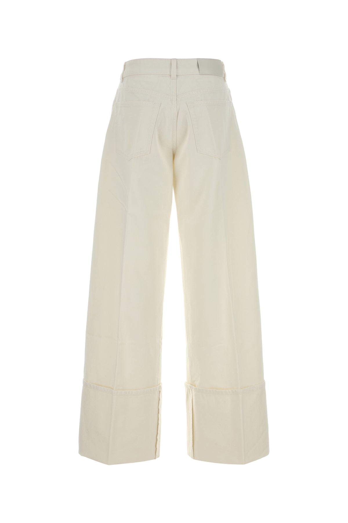 Givenchy Jeans dalla gamba ampia in denim bianco, view 2