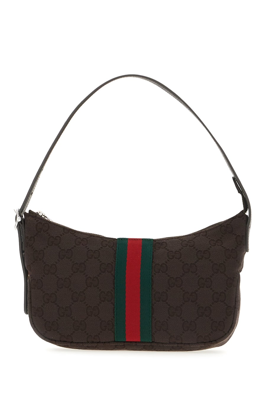 Gucci Borsa a spalla Lunetta piccola in tessuto GG