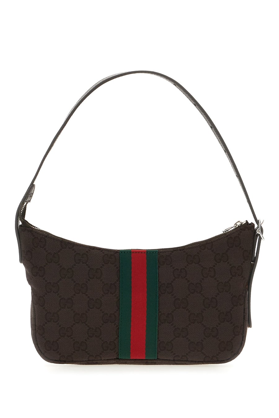 Gucci Borsa a spalla Lunetta piccola in tessuto GG, view 3