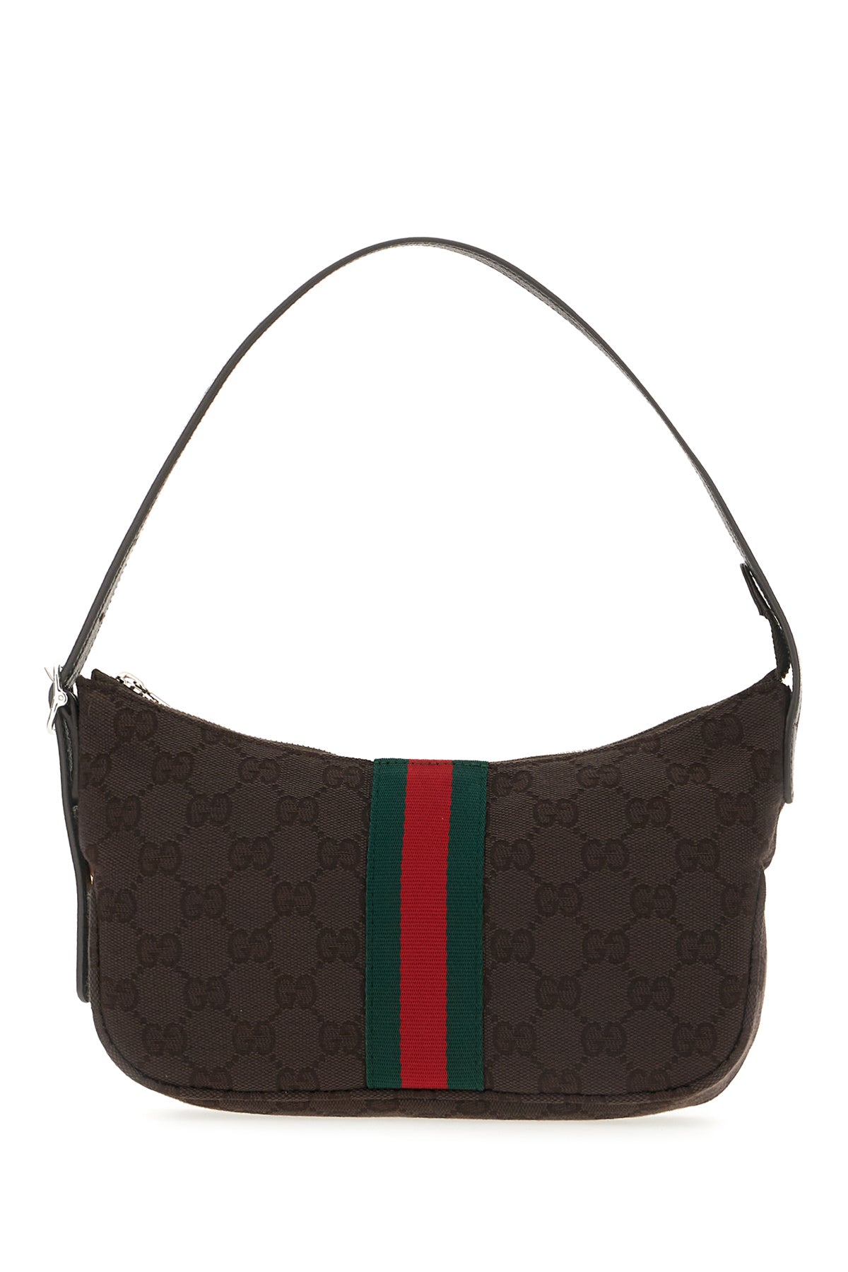 Gucci Borsa a spalla Lunetta piccola in tessuto GG