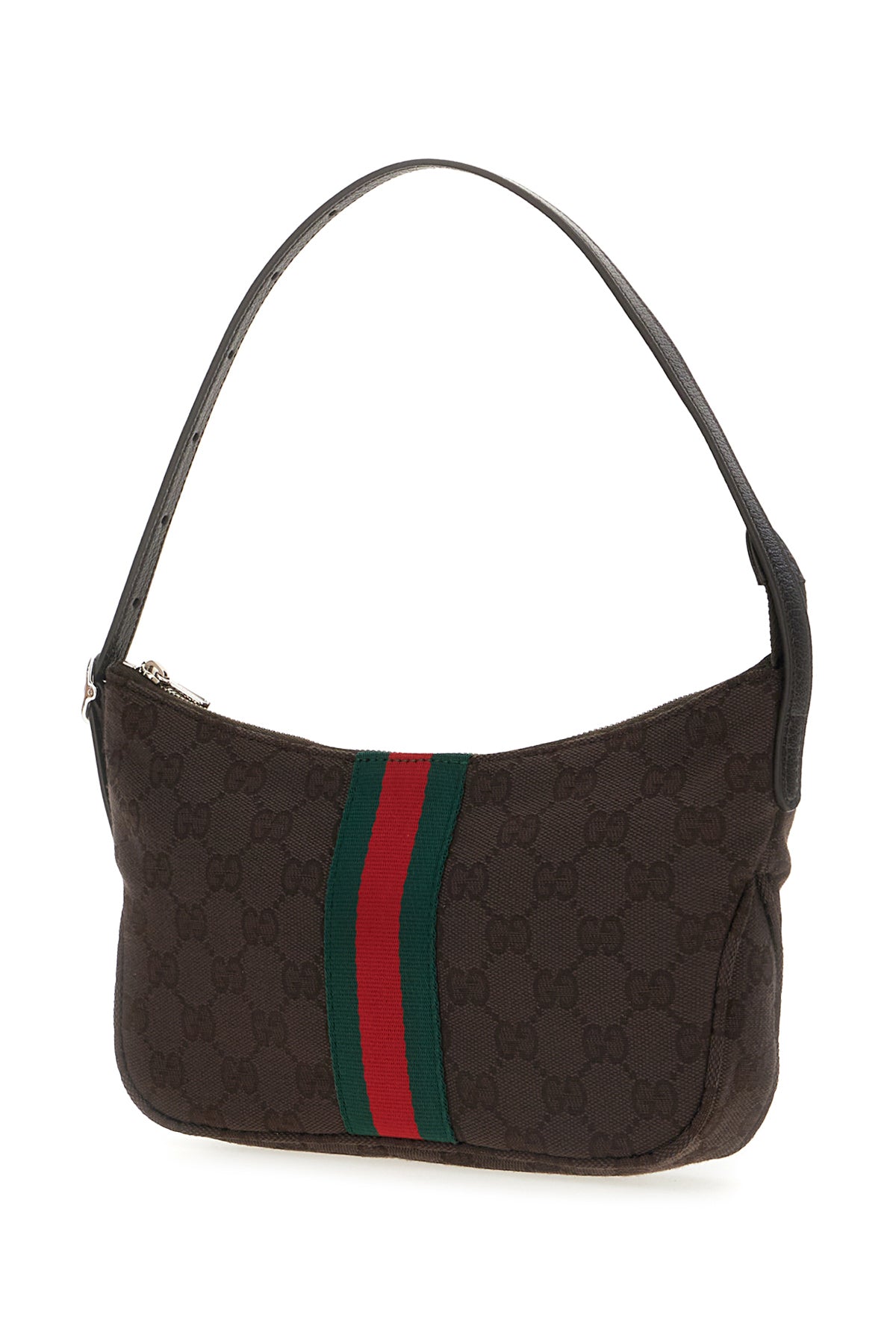Gucci Borsa a spalla Lunetta piccola in tessuto GG, view 2