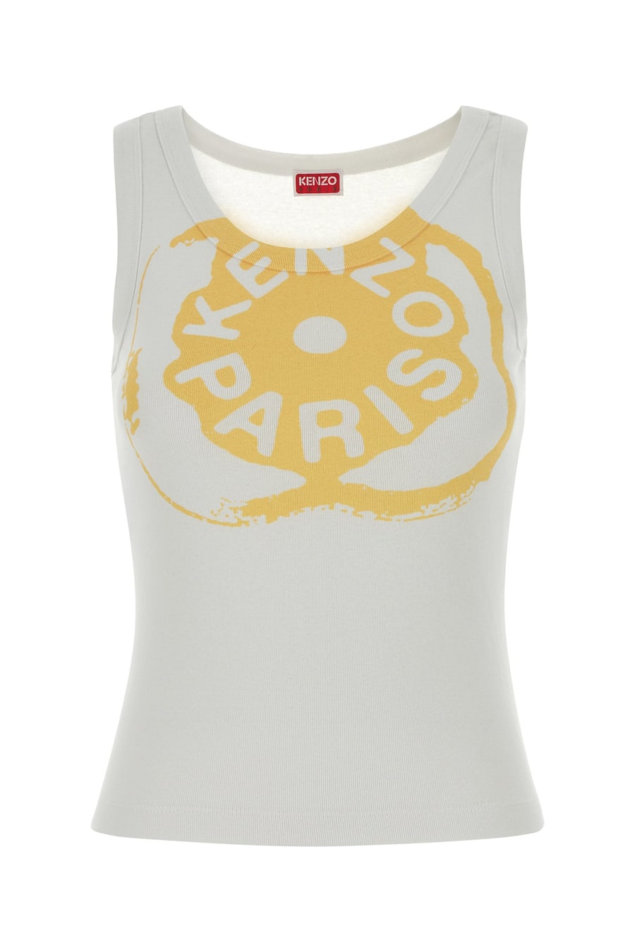 KENZO Canotta in cotone stretch bianco