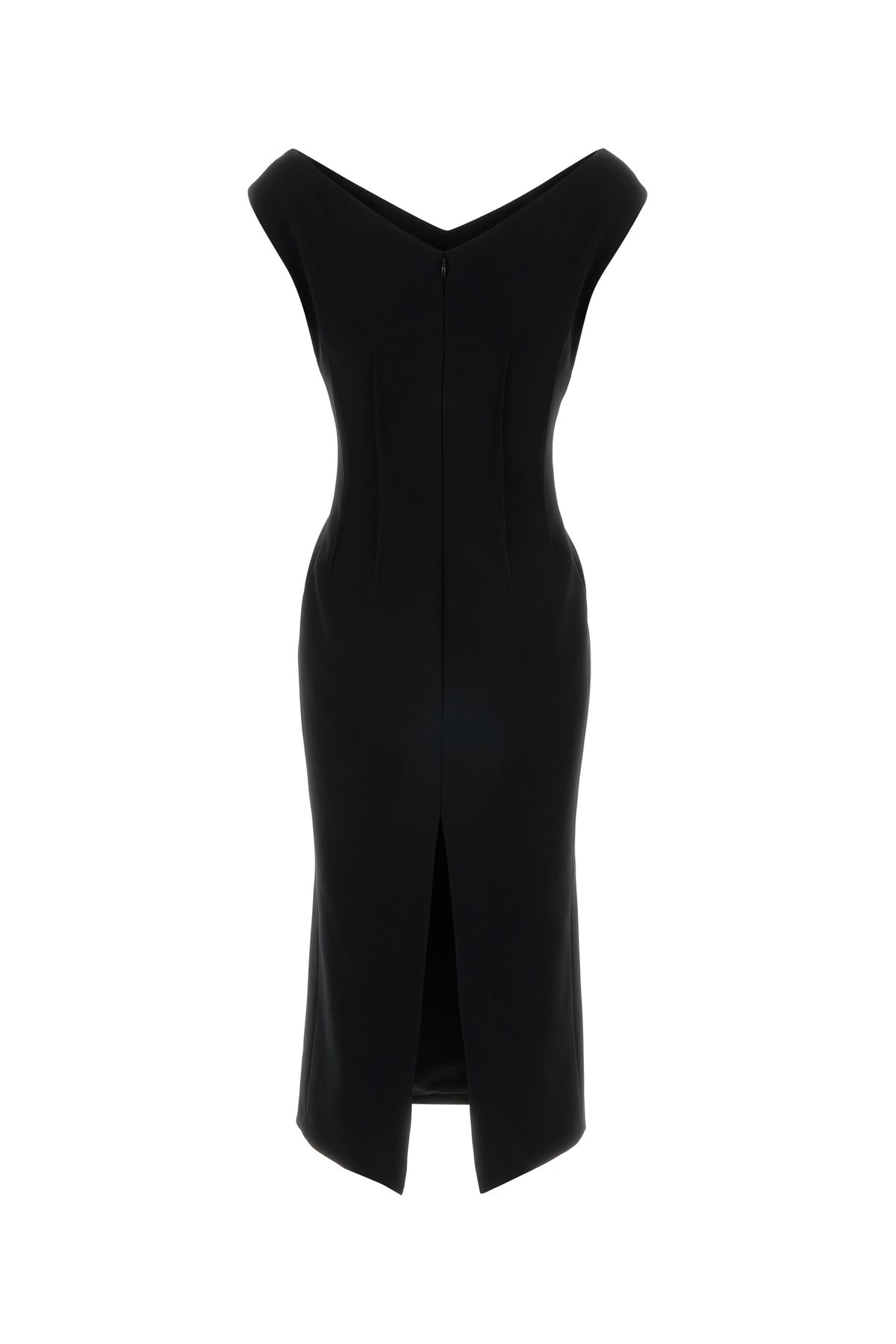Jil Sander Abito in crepe nero, view 2