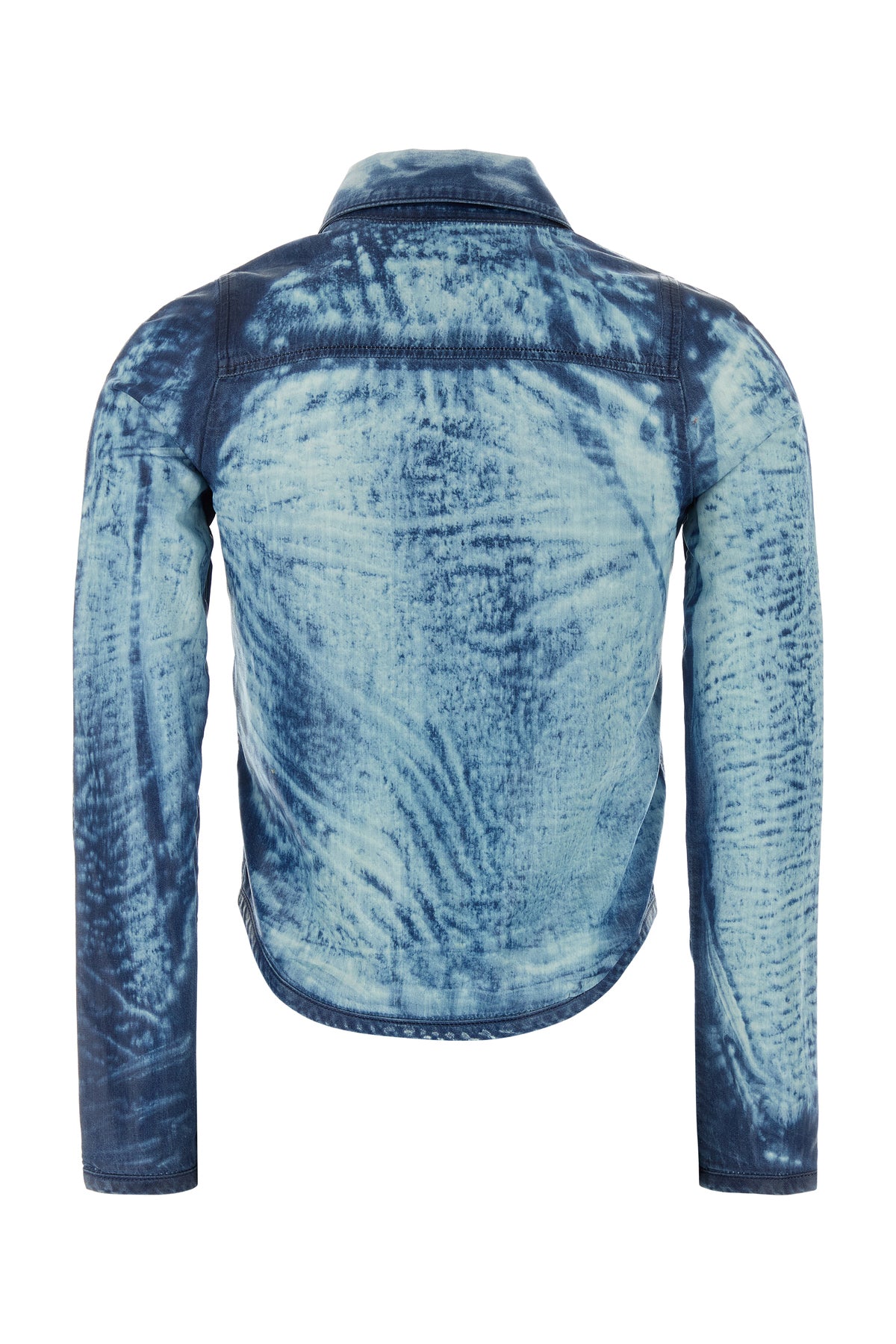 Diesel Camicia De-Lyria in lyocell azzurro, view 2