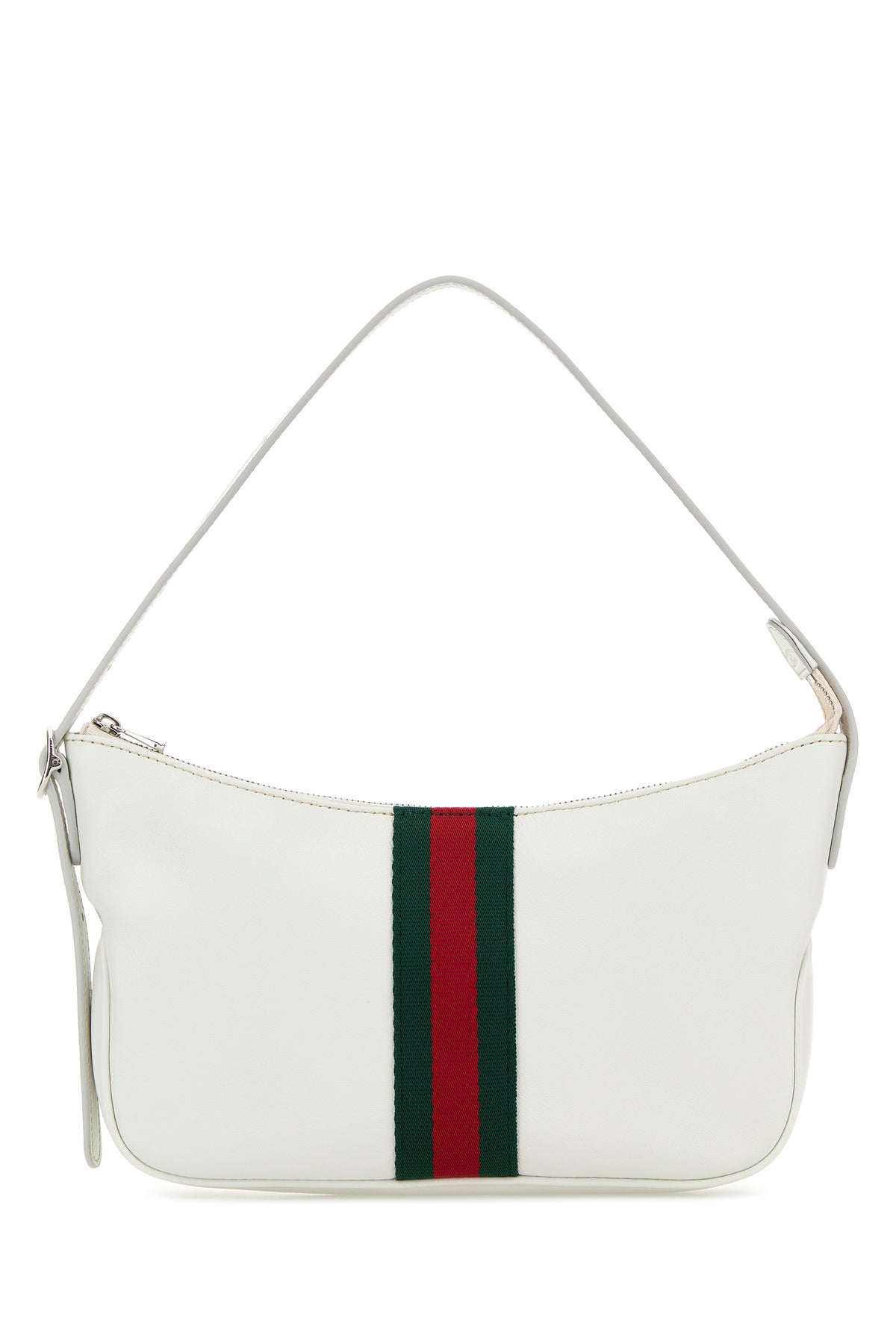 Gucci Borsa a spalla Lunetta piccola in pelle bianca