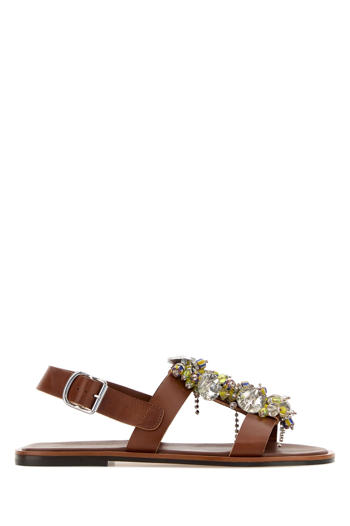 Dries Van Noten Sandali in pelle caramello