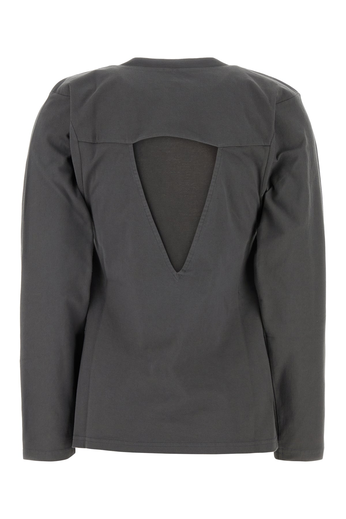 Jil Sander T-shirt in cotone grigio scuro, view 2