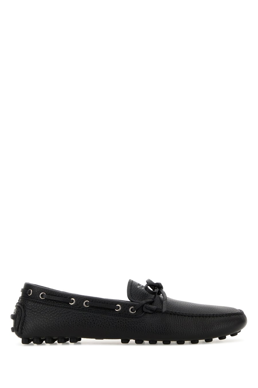 Prada Mocassini in pelle nera