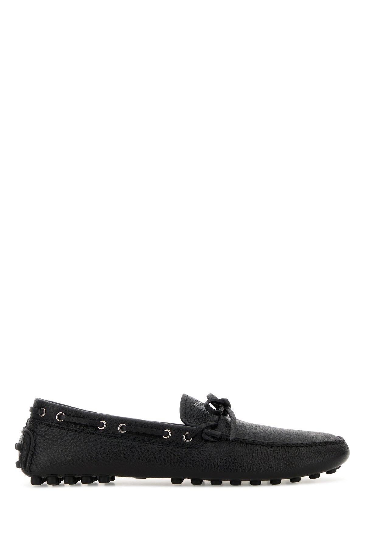 Prada Mocassini in pelle nera