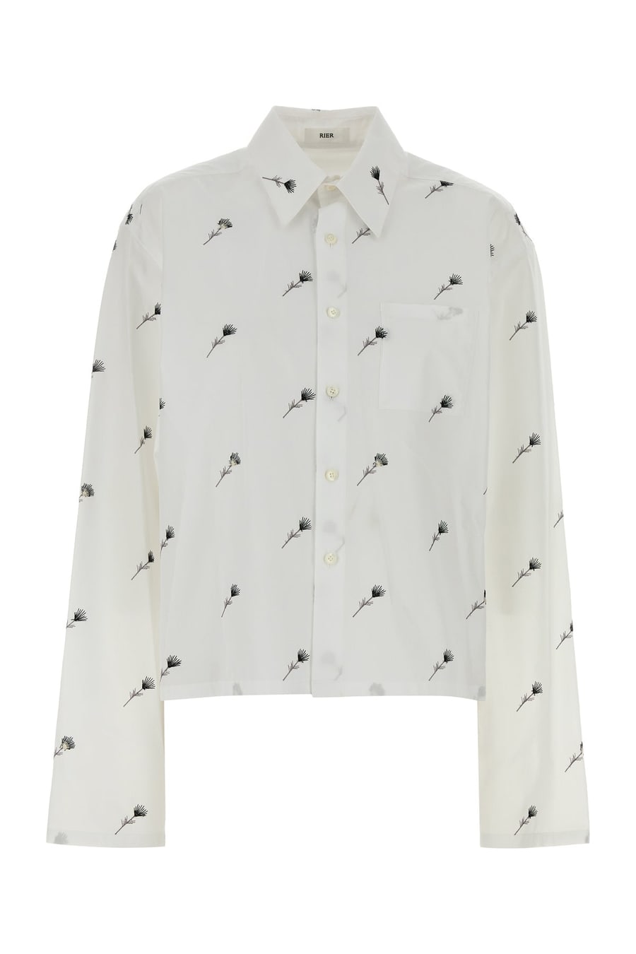 RIER Camicia in popeline ricamato