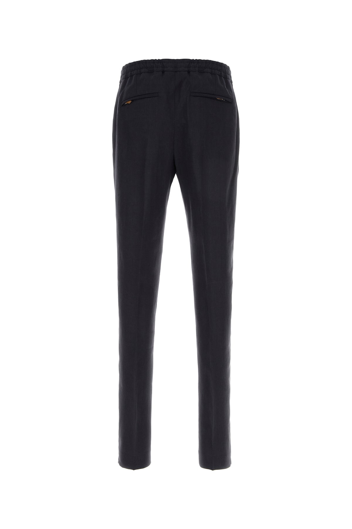 PT Torino Pantalone in lino blu scuro, view 2