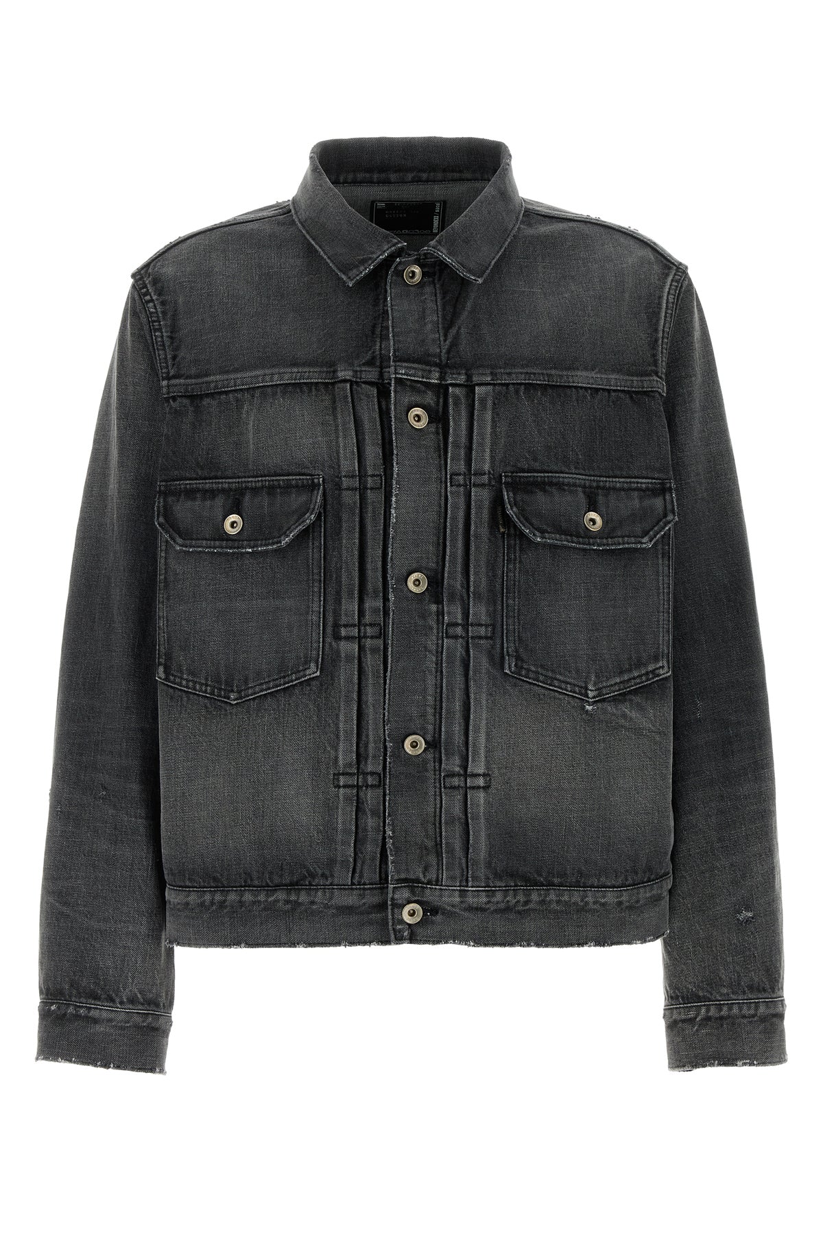 SACAI Giubbino in denim nero