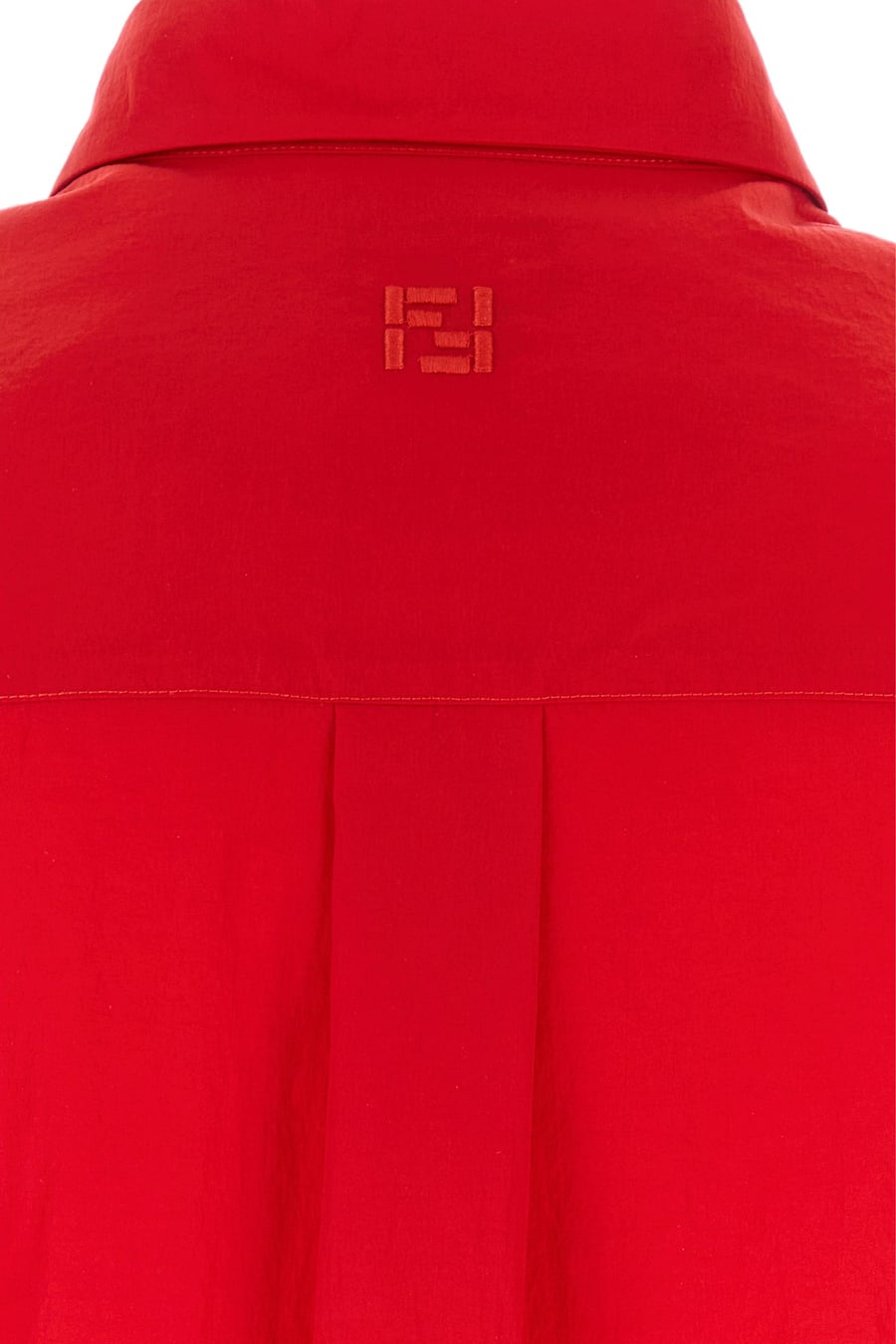 Fendi Camicia in nylon rossa, view 3